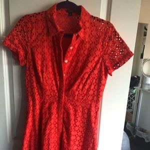 Orange dress by Ann Taylor